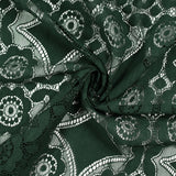 Forest green Bohemian polyester lace