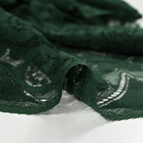 Forest green Bohemian polyester lace