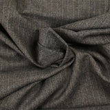 Tissu tailleur laine mélangée rayé taupe