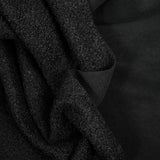 Lainage bouclette envers polaire noir
