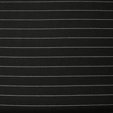 Maille Milano polyviscose rayure 23 mm fond noir