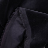 Low charcoal cotton velvet