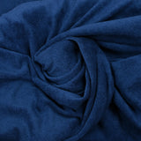 Jersey de coton éponge fin bleu