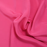 Crêpe satiné 100% soie fuchsia