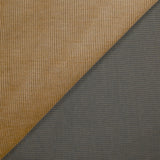 Velours côtelé de coton et d'élasthanne 3 mm café