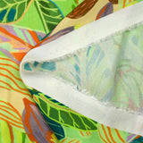 Jungle print viscose crepe in green design