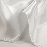 Satin duchesse polyester léger blanc