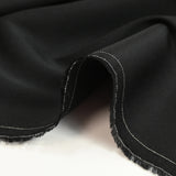 Satin de soie 100% mat noir