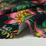 Beverly hills printed viscose jersey midnight blue background