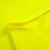 Jersey de polyester envers polaire jaune fluo