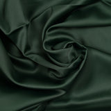 Satin de polyviscose vert forêt