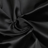 Satin de coton noir