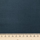 Velours côtelé coton 2 mm bleu pétrole