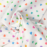 Arcoiris estampado con picado de algodón