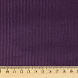 Velours côtelé coton 2 mm aubergine