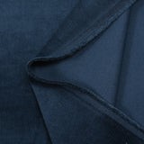 Velours côtelé coton 1,5 mm bleu foncé