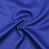 Royal blue satin cotton poplin