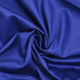 Royal blue satin cotton poplin