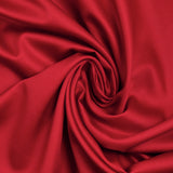 Popeline de coton satinée rouge