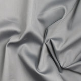 Popeline de coton satinée gris