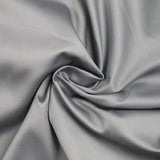 Popeline de coton satinée gris