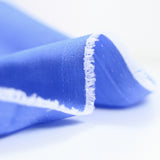 Chambray de coton bleu