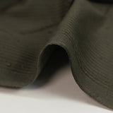 Velours côtelé coton 1 mm vert kaki