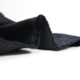 Velours 100% coton côtelé noir