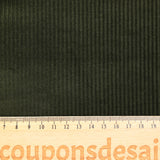 Velours côtelé coton 3 mm vert militaire