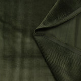 Velours côtelé coton 3 mm vert militaire
