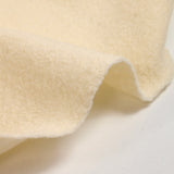100% Fine ecru boiled wool