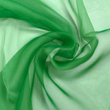 100% silk muslin plain mint green changing green