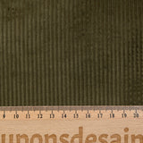 Velours côtelé coton 3 mm verveine