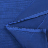 100% silk muslin plain dark blue changing to black