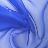 100% silk muslin plain ultramarine blue