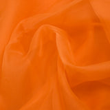 100% plain tangerine silk muslin