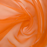 100% plain tangerine silk muslin