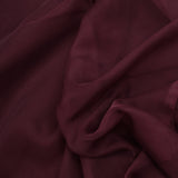 100% plain wine-colored silk muslin