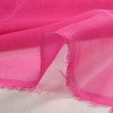 100% plain pink silk muslin