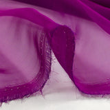100% plain silk muslin orchid