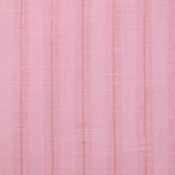 Cotton linen striped gold Lurex baby pink background