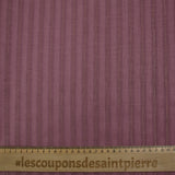 Coton lin rayé Lurex doré fond vieux rose