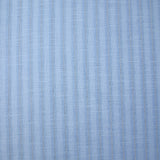 Cotton linen striped gold Lurex baby blue background