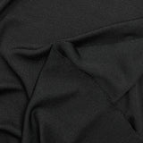 Jersey fin viscose côtelé noir