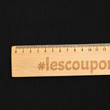 Jersey de viscose côtelé bord-côte Lucie noir
