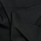 Jersey de viscose côtelé bord-côte Lucie noir
