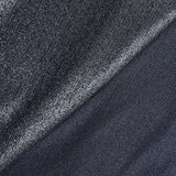 Maille viscose lurex argent fond bleu