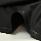 Tela de sastrería de poliéster negro.