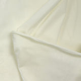Jersey corto de terciopelo brillante blanco roto