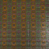 Jacquard polyester lamé frise de vinyls fond vert